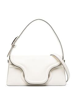 Valentino Garavani VLogo Signature Shoulder Bag - Farfetch Valentino Garavani Bag, Goat Leather, White Bag, Pink Bag, Valentino Garavani, Shoulder Bag Women, Fashion Item, Leather Shoulder Bag, Calf Leather