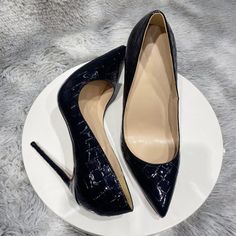 Step into the spotlight and elevate your style with our Snakeskin Chic Stiletto Heel Party Pumps. Crafted with a microfiber upper material, these pumps exude sophistication and elegance, while the pointed toe shape adds a touch of femininity. With a super high heel height of 8cm-up, these pumps will elongate your legs for a statuesque look. Slip them on and make a statement at any occasion. Shop now and experience the perfect blend of style, comfort, and sophistication. Fitted Court Shoes With 4-inch Heel For Events, Fitted Round Toe Court Shoes For Party, Chic Party Court Shoes With Round Toe, Fitted Almond Toe Court Shoes For Party, Evening Pointed Toe Synthetic Heels, Party Court Shoes With 4-inch High Heel, Fitted Court Shoes With Pointed Toe For Evening, Glamorous Fitted Court Shoes With 4-inch Heel, Synthetic Pointed Toe Heels For Evening