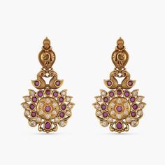 Yahvi Antique Long Necklace Set: Bestselling Indian Jewelry at Tarinika.com Antique Long Necklace, Long Necklace Set, Buy Jewellery Online, Royal Look, Traditional Earrings, Indian Jewelry Sets, Gold Jewelry Simple, Cz Pendant, Antique Necklace