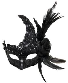 PRICES MAY VARY. Party Feather Mask Material: Made of good quality plastic and feather Halloween Mask Size Info: 16 x 20cm/ 6.3 x 7.87 inches, one size fits most women and men These mardi gras mask designed with ribbon ties for easy and convenient wear, you can adjust the mask for comfort Pretty masuqerade mask decorated with feather. NOTE: There might be a little color difference due to hand-made painting and feather sticking, and the monitor, camera or other factors, please refer to the physic Gothic Black Masquerade Mask For Fantasy Events, Black Gothic Masquerade Mask For Fantasy Events, Gothic Costume Accessories For Carnival Fantasy Events, Black Eye Mask For Costume Party, Gothic Masks And Prosthetics For Halloween Theater, Gothic Black Eye Masquerade Mask, Black Masquerade Mask For Halloween, Black Gothic Masquerade Mask For Cosplay, Black Mask For Fantasy Events