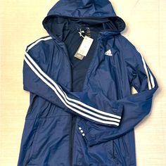 Adidas Wind Jacket, Size M Nwt. Windbreaker Jacket Outfit, Adidas Windbreaker, Wind Jacket, Adidas Jackets, Adidas Blue, Jacket Outfit, Blue Adidas, Windbreaker Jacket, Adidas Men