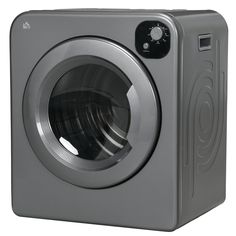 the front view of a washing machine on a white background