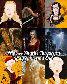 princess hazel targaryenn lady of storm's end and the other characters