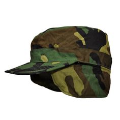 Brand New Item Original US Flap Cap Durable Water Repellent Ear Flaps Protection Winter Cold Weather Cap Cotton and Nylon Army and Military Patrol Cap Suitable for Fishing, Hunting and Outdoor Activities Woodland Camo Pattern Vintage Stock MFG and Dates may Vary Cheap Camouflage Cotton Hats, Khaki Military Hat For Hunting, Military Style Khaki Hunting Hat, Khaki Military Style Hunting Hats, Military Camouflage Bucket Hat, Military Cap For Hunting, Military Style Camouflage Bucket Hat, Green Windproof Cap, Combat Cap For Outdoor