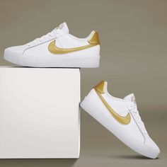 Nike Court Royals Women Metallic Gold Size 7 Gold Nike, Nike Gold, Nike Womens, Shoes Color, Amazon Finds, Shoes Shoes, Metallic Gold, Royals, Nike Shoes