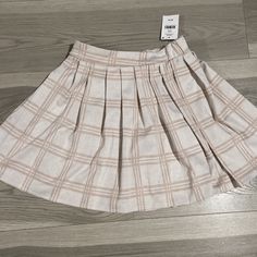 New With Tags Girls Skirt Size 9/10. Stretchy Waist The Becky Skirt Is A Cool Weather Must-Have With Its Layered Pleats And Cosy Jacquard Fabrication. Cream Color (B1) Cute Pleated Mini Skirt For Spring, Cute Pleated Tennis Skirt For Spring, Cute Mini Tennis Skirt For Spring, Cute Spring Pleated Tennis Skirt, Cute Spring Pleated Skirt, Cute Spring Mini Tennis Skirt, Cute White Skirt For School, Cute School Tennis Skirt For Spring, Cute Tennis Skirt For School In Spring