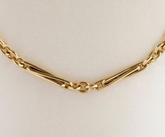 "True antique chains are hard to come by and this one in solid 9k yellow gold is 25\" in length. It is definitely unisex, and in great shape, coming to us from the late 1800's! Stunning. Antique Chain - Antique Victorian Solid 9k Yellow Gold 25\" Chain Late 1800's 9k Yellow Gold Chain measures approximately 25\" long. Please read our shop policies prior to purchase. Thanks for looking and contact us with any questions." Chain Types, Meridian Idaho, Vintage Chain, Yellow Gold Chain, Pretty Jewellery, Antique Victorian, Shop Policies, Idaho, Gold Chain