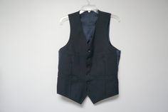 NEW w/o TAG black pinstripe men's vest . 38 bust by june22 on Etsy Mens Formal Vest, Formal Vest, Mens Vests, Mens Formal, Men's Vest, Mens Vest, Vest Dress, Cotton Shorts, Dark Gray