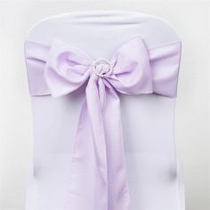 5 PCS | 6 x 108 Lavender Polyester Chair Sash #whtbkgd Lavender Wedding Decorations, Lavender Wedding Theme, Wedding Chair Sashes, Chair Bows, Bow Sash, Chair Sash, Purple Bow, Chair Sashes, Wedding Bows