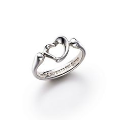 Sterling Silver Elsa Peretti For Tiffany’s Open Heart Ring Size 6 Elegant White Gold Heart Ring With Charm, Elegant White Gold Ring With Heart Charm, Open Heart Ring, Jewelry Tiffany, Elsa Peretti, 6 Rings, Tiffany Co Jewelry, Open Heart, Womens Jewelry Rings