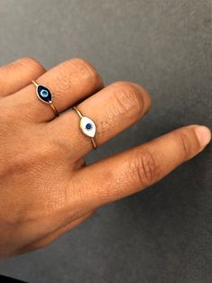 Spiritual Stackable Jewelry As A Gift, Spiritual Stackable Jewelry For Gift, Spiritual Evil Eye Ring Jewelry, Symbolic Round Evil Eye Jewelry, Spiritual Hypoallergenic Jewelry Ring, Hypoallergenic Spiritual Ring Jewelry, Symbolic Evil Eye Jewelry Ring, Symbolic Evil Eye Ring Jewelry, Symbolic Evil Eye Jewelry