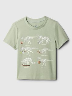 babyGap Graphic T-Shirt Casual Green T-shirt With Character Print, Basic Crew Neck T-shirt With Graphic Print, Graphic Tee With Character Print, Green Crew Neck Shirt With Front Print, Cotton Crew Neck Top With Character Print, Crew Neck Cotton Top With Character Print, Jersey Crew Neck Top With Letter Print, Green Crew Neck Top With Screen Print, Relaxed Fit Crew Neck Top With Character Print