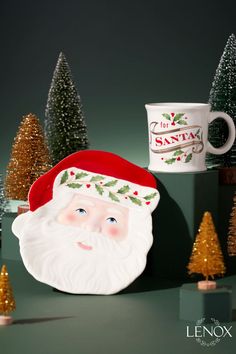 Santa plate and mug set