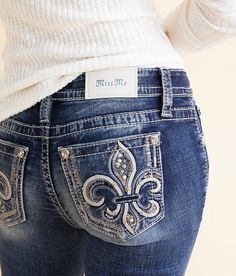 Miss Me Low Rise Skinny Stretch Jean - Blue 30/32, Women's K1461 Low rise Slim through the hip and thigh 10 bottom opening Rhinestones sequins and faux pearls on metallic embroidered back pockets Destruction details. This quality denim is hand-finished for a unique look. It will wear like your favorite jeans, with each hole and tear continuing to destruct over time. You will love the comfort of this denim that has the look and feel of years of wear. . 99% Cotton 1% Elastane. Machine wash separately in cold water inside out delicate cycle. Do not bleach. Dry flat. Do not iron. Do not dry clean. Apparel & Accessories > Clothing > Pants Miss Me Jeans Outfit Ideas, Clothing Pants, Accessories Clothing, Miss Me Jeans, Miss Me, Favorite Jeans, Stretch Jeans, Low Rise, Faux Pearl