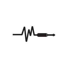 audio cable icono, enchufe cable vector Arte ilustración Vector Png, Audio Cable, Dj, Illustrator, Cable, Audio