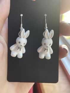 Bunny dangly earrings :) Jun 2023, Bunny Earrings, Dangly Earrings, Labour Day, Jewelry Earrings Dangle, Piercings, Etsy Earrings, Dangle Drop Earrings, Dangle Earrings