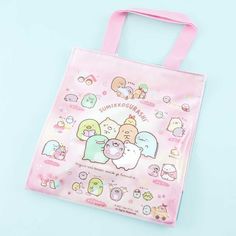 Sumikko Gurashi & Jewels Shoulder Bag - Blippo Kawaii Shop Pink Bags With Cartoon Print For Daily Use, Kawaii Multicolor Rectangular Bag, Pink Cartoon Print Bag For Everyday Use, Cartoon Style Cute Rectangular Bag, Kawaii Multicolor Bags As Gifts, Cute Pink Bags With Cartoon Print, Kawaii Multicolor Rectangular Shoulder Bag, Kawaii Multicolor Bags With Cute Design, Cute Rectangular Bag With Cartoon Print