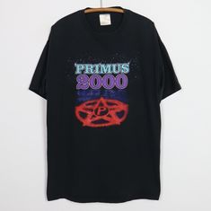 Original 1999 Primus 2000 Shirt. This is a true vintage shirt, not a modern reproduction. Sizes vary so please use measurements for best idea on fit. Front and back graphics. Shirt is in good condition, small holes on back, discoloration on front and back. This shirt comes laundered and ready to wear. Tag Size: Extra Large Material: 100% Cotton Pit to Pit: 23.25 inches Collar to Hem: 30.5 inches Graphics Shirt, Rock T Shirts, Kansas City Mo, Tour Shirt, Vintage Shirt, Cat Shirts, True Vintage, Shirt Price, Vintage Shirts