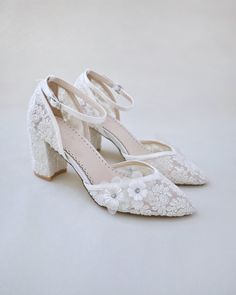 Crochet Lace Wedding Shoes Collection. Classic and refined almond toe crochet lace with added flower appliques. The perfect shoe for a spring or summer wedding. The light blue color can easily be your something blue.DETAILS:HEELS: 2.75 inchesCOLORS AVAILABLE: Ivory, White and Light BlueUPPER: Synthetic upper and liningMATERIALS: Manmade outsoleORIGIN: ImportedSTYLE NAME: ABBY Shoes Block Heels, Wedding Shoes Block Heel, Block Heels Wedding, Boho Wedding Shoes, Lace Wedding Shoes, Heels Wedding Shoes, Mountain Top Wedding