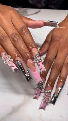 Cut Acrylic Nails, Future Nails, Nails Sets, Ombre Acrylic Nails, Colored Acrylic Nails, French Tip Acrylic Nails, Cute Acrylic Nail Designs