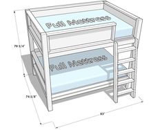 the bunk bed has two drawers and is built into it's bottom shelf, which holds