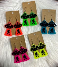 Acrylic earrings with stainless steel earring hooks. They're lightweight and great for everyday wear. Colored Earrings, Acrylic Earring, Earrings Acrylic, Neon Color, Earring Hooks, Acrylic Earrings, Stainless Steel Earrings, Favorite Jewelry, Jewelry Earrings Dangle