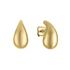 1/2 x 1/4 in 14k hollow gold earrings Classic Yellow Gold Plug Earrings For Pierced Ears, Formal Teardrop Huggie Earrings With Polished Finish, Sterling Silver Teardrop Huggie Earrings For Formal Occasions, Classic Polished Yellow Gold Earrings, Classic Yellow Gold Polished Earrings, Formal Teardrop Sterling Silver Huggie Earrings, Classic Polished Finish Yellow Gold Earrings, Polished Yellow Gold Diamond Drop Earrings, Classic 14k Yellow Gold Earrings