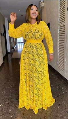 Net lace gown Style For Cord Lace, Materials Gown Style, Lace Long Gown, Kaftan Styles, Bubu Gown Styles, Lace Gown Styles, Lace Dress Styles, African Wear Dresses, African Maxi Dresses