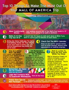 the top ten things to make the most out of your mall of america trip info