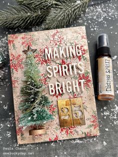 Red Crafts, 2024 Family, Create This Book, German Glass Glitter, Distress Crayons, Making Spirits Bright, Family Christmas Cards, Vintage Wrapping Paper, Card Files