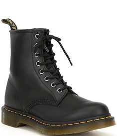 Dr. Martens Women's 1460 Black Nappa Combat Boots | Dillard's Doc Martens Combat Boots, Leather Combat Boots Women, Combat Boots Women, Gardening Shoes, Tiktok Fashion, Black Combat Boots, Dr Martens Boots, Exotic Fashion, Oregon Wedding