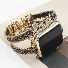 Compatible Model: The metal chain leather Apple watch band bracelet Compatible with Apple Watch Band 38mm 40mm 41mm, 42mm 44mm 45mm 49mm , Compatible with Apple Watch Ultra iWatch Series 9 8 7 6 5 4 3 2 1 SE • Adjustable Size: Fits 5.5”-7.8” (150-200mm) wrists, Has three folding clasp-type links without the need for to Apple Watch Colors, Moda Floral, Watch Band Bracelet, Band Fits, Apple Watch Bands Leather, 38mm Apple Watch Band, Metal Straps, Band Bracelet, Leather Watch Bands