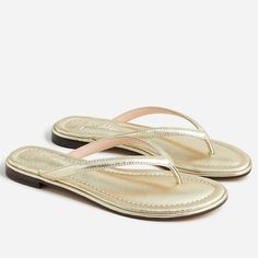 Clean And Smoke Free Home J. Crew Nwt Menorca Padded Gold Leather Thong Sandals Women’s 9 Fast Shipping All Reasonable Offers Accepted Classic Open Toe Flip Flops For Beach, Classic Flip Flops With Single Toe Strap For Vacation, Classic Beach Flip Flops With Textured Footbed, Classic Open Toe Beach Slippers, Classic Summer Flip Flops With Cushioned Footbed, Classic Flip Flops For Spring Beach Season, Classic Cushioned Flip Flops For Summer, Classic Flat Flip Flops For The Beach, Classic Flip Flops For Beach In Spring