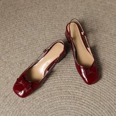 CHIKO Alameda Square Toe Block Heels Slingback Shoes Heels Slingback, Slingback Shoes, Leather Items, Pump Shoes, Patent Leather, Block Heels, Rubber Sole, Heel Height, Leather Upper