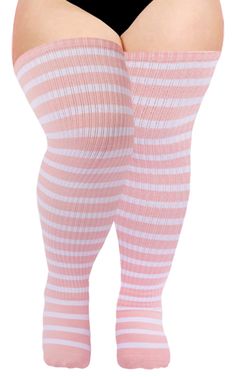 PRICES MAY VARY. 【Cotton Womens Thigh High Socks】: The women's plus size thigh high socks are made of soft comfortable and skin-friendly cotton material, which can be well wrapped around your curvy thighs, making you feel more warm and comfortable. In addition, the thigh high socks are very breathable, so that you will not feel stuffy even when wearing in hot weather. The plus size thigh high socks are machine washable. 【Truly Plus Size Thigh High Socks】: The thigh high socks plus size are desig Plus Size Thigh High Socks, White Thigh High Socks, Plus Size Thigh High, Plus Size Thigh, Thigh High Sock, Halloween Colors, Lace Stockings, Halloween Style, Plus Size Halloween