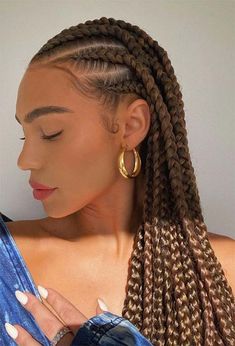 Long Cornrows, Hairstyle Tutorials, Braided Ponytail Hairstyles, Easy Hairstyle