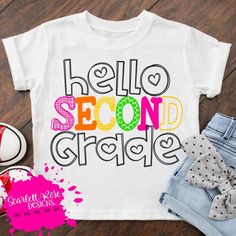 Cute Pre-shrunk Shirt For Back To School, End Of School Year Text Print Shirt, White Tops For Teacher Appreciation Back To School, Cute School Tops With Name Print, White Letter Print Shirt For School Events, Pink Shirt For Back To School, Cute White Shirt For School Events, Fun School Shirt With Text Print, Back To School Text Print Tops