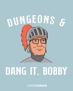 a man wearing a helmet with the words dang it, bobby