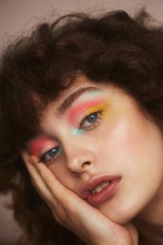 Christine Hahn Bright Makeup, Editorial Makeup, Beauty Editorial, Artistry Makeup, Colorful Makeup, Cute Makeup