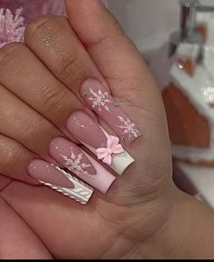 Girly Acrylic Nails, Simple Acrylic Nails, Short Square Acrylic Nails, Long Acrylic Nails Coffin, Christmas Nails Acrylic, Unique Acrylic Nails, Long Square Acrylic Nails