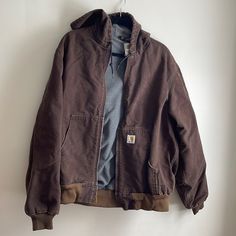 Staining On Back Of Right Arm (Pictured) Jacket Is In Great Shape Considering How Old It Is! Carhartt Brown Jacket, Outfit References, Coats Vintage, Carhartt Jackets, Men Carhartt, Vintage Carhartt, How Old, Brown Jacket, On Back