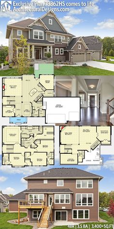 the floor plan for this house is very large and has lots of space to put in it