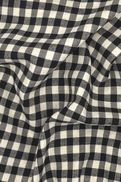 a black and white checkered fabric