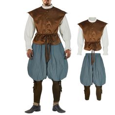 Medieval Vest, Medieval Outfits, Medieval Party, Viking Costume, Medieval Costume, Medieval Clothing, Cosplay Halloween, Clothing Men, Costume Outfits