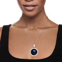 Ross-Simons - C. 2000 Vintage 42.65ct Certified Sapphire Pendant Necklace, 4.01ct t. w. Diamonds. 18". C. 2000. Have you ever seen an heirloom so exquisite? Proudly presented as part of our Estate collection, this awe-inspiring pendant necklace features a showstopping 42.65 carat certified round rose-cut sapphire wreathed by a magnificent double border of 4.01 ct. t. w. round brilliant-cut diamonds. Expertly crafted in high-polished platinum and suspended from a sophisticated wheat chain. GIA Ce Sapphire Pendant Necklace, Sapphire Birthstone, Sapphire Necklace Pendants, Sapphire Pendant, Round Brilliant Cut Diamond, Awe Inspiring, Estate Jewelry, Rose Cut, Round Brilliant