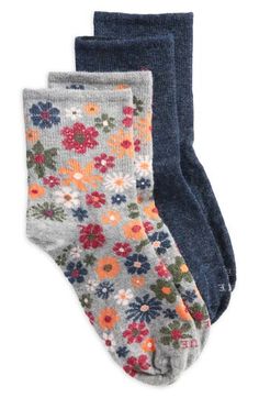 Stay warm all year long in these cozy boot socks made from wool-kissed yarns that provide plenty of stretch. Pack of two pairs Acrylic/merino wool/nylon/rayon/spandex Machine wash, tumble dry Made in the USA Cozy Boots, Boot Socks, Crew Socks, Stay Warm, Hosiery, Merino Wool, Wool Blend, Socks, Nordstrom