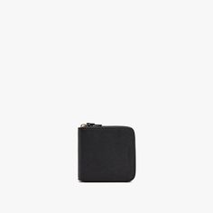 The Small Wallet - Saffiano Leather - Black / Gold / Grey Used Saddles, Small Leather Wallet, Croc Leather, Navy Gold, Small Wallet, Large Bag, Grey And Gold, Nappa Leather, Handbag Accessories