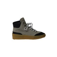 Fear Of God 6th Collection Hiker Boots In Grey Suede. Color: Grey. : Eu43. Material: Suede. Condition: Excellent. Sign Of Wear: No. Sku: 237203. Product Id: 237203. Original Price: Eur 913. Luxury High-top Sneakers With Rubber Sole, Ankle-high Leather Sneakers With Leather Sole, Luxury High-top Sneakers With Contrast Sole, Sporty Lace-up Boots With Leather Sole, Leather High-top Sneakers For Streetwear With Flat Heel, Luxury Leather Sole High-top Sneakers, Luxury Lace-up High-top Sneakers With Contrast Sole, Calf Leather High-top Sneakers With Rubber Sole, Luxury Sneakers With Rubber Heel Cap And Round Toe