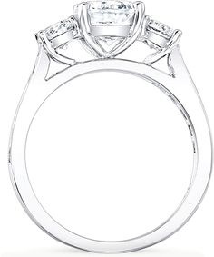 This image shows the setting with a 1.50ct round brilliant cut center diamond. The setting can be ordered to accommodate any shape/size diamond listed in the setting details section below. Half Moon Diamond, Channel Set Diamond Engagement Ring, Channel Set, Ghost Chair, Half Moon, Diamond Engagement Ring, Diamond Engagement, Diamond Engagement Rings, Engagement Ring