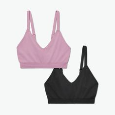 Women's Ribbed Seamless Bralette 2-Pack – Bombas Seamless Compressive No-show Bra, Everyday No-show Seamless Bra, Everyday Seamless No-show Bra, Everyday Supportive Seamless Sports Bra, Solid Color Seamless Nursing Bra For Loungewear, Seamless Nursing Bra For Loungewear, Solid Seamless Nursing Bra For Loungewear, Everyday Medium Support Seamless Bra, Seamless Medium Support No-show Bra